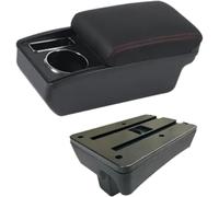 coussin d'accoudoir de voiture Accoudoir central pour Peugeot 307 I (2001-2008)(N red line No)