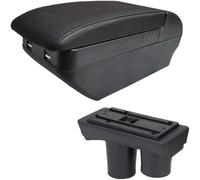 coussin d'accoudoir de voiture Accoudoir pour Peugeot 301, boîte de rangement pour voiture, cendrier intérieur, porte-gobelet, accessoires(H black line 4)