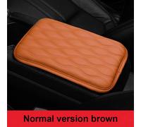 Coussin D'accoudoir De Voiture En Cuir Pu Souple,Housse De Boîte Étanche Universelle,Anti-Rayures,Console Centrale À Degrés,Assistance De Bras Coordonnante - Type Normal Version Brown