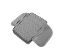 Coussin D'accoudoir De Voiture pour Fiat 500L (Type 330 2012-2022),Housse D'accoudoir Central en Mousse À Mémoire avec Poches De Rangement,Protection en Cuir Nappa Imperméable,Grey