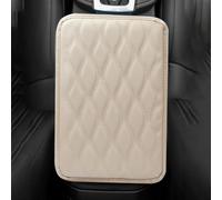 Coussin d'accoudoir de voiture pour garniture intérieure de véhicule - Housse en plastique ABS anti-rayures 30 x 21 x 2 cm Noir/rouge/gris/riz/marron (1 pièce) (BEIGE)