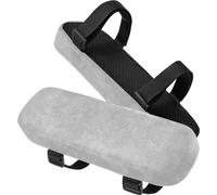 Coussin d'accoudoir pour chaise,2 pack de coussins d'accoudoir rembourrés avec coussin de coude en mousse à mémoire de forme pour soulager la pression sur les avant-bras (gris)