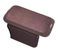 Coussin d'Accoudoir pour voiture Anti-Dérapant avec Poche de Rangement | Suède pour facile à nettoyer S'adapte à la plupart des véhicules Design minimaliste élégant et pratique
