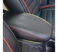 Coussin D'accoudoir Voiture pour Ford Escort 2015-2019, Housse Accoudoir Console Centrale Couvercle Boîte D'accoudoir Accessoires Intérieurs,Red Line