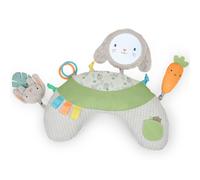 Ingenuity – Traversin coussin temps sur le ventre Sylvi, multisensoriel, 4 jouets amovibles, lapin