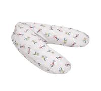 Coussin d'allaitement ED & EDDA - 190 cm - Rembourrage en micro-perles EPS doux et souple - Certifié TÜV - Housse 100 % coton - Coussin de grossesse (étoiles grises)