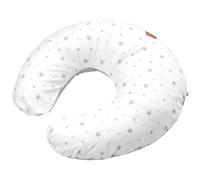 Coussin d'allaitement ergonomique + housse stella stella, imprimé étoiles blanc, TU