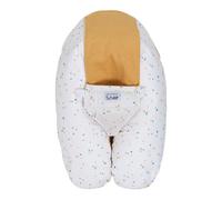 Tinéo Coussin de maternité MULTIRELAX 3-en-1 Tissu éponge Jaune / Pois