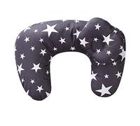 Coussin d'allaitement multifonction pour bébé 100 % coton avec housse amovible