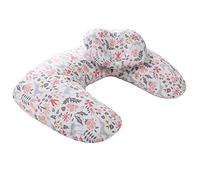 Coussin d'allaitement multifonction pour bébé 100 % coton avec housse amovible