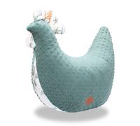 Coussin d'allaitement poule safari vert TU