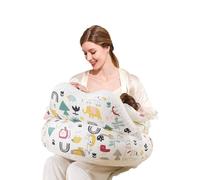Coussin d'allaitement, soutien pour l'allaitement - Positionneur ajustable multifonctionnel pour maman, soutien et confort accrus pour maman et bébé, housse en coton amovible, essentiels pour l'allait