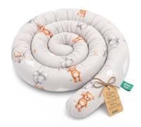 Coussin d'allaitement XXL - Coussin d'allaitement - Protection des Bords de lit - Coussin décoratif - Serpent - Taille XL - Fabriqué à la Main - 150 cm - Certifié Oeko-Tex