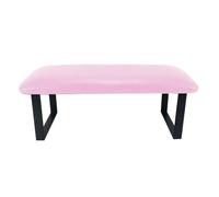 Coussin d'appui pour les mains et les bras, Arm Rest For Nails Multicolor Iron Leather Stand Cushion Hand Pillow Manicure Salon Home(Pink)