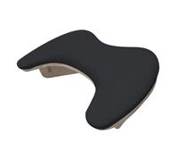 Coussin d'appui pour les mains et les bras, Arm Rest For Nails Tilt Manicure Cushion 2 Hands Portable Removable PU White Black(Black)