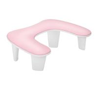 Coussin d'appui pour les mains et les bras, Two-Hand Portable Arm Rest For Nails, Manicure Cushion With Tilt Design, PU, Multicolor(Pink)
