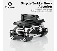 Coussin d'assise à ressorts WEST BIKING, amortisseur de chocs pour vélo, dispositif de suspension pour selle de vélo pliable, vélo de route, VTT, amortisseurs légers Suitable 80-100KG