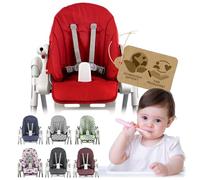 Coussin d'assise compatible avec Peg Perego Zero3 et Siesta (rouge chiné)