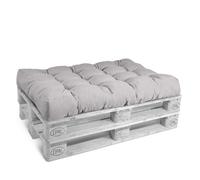 Coussin d'assise de palette Outdoor Eco Style, 120x80cm, gris clair