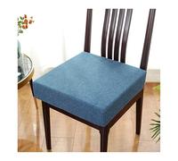 Coussin d'assise doux et antidérapant pour chaises de jardin et bancs - Coussin amovible en lin - Bleu - 40 x 40 x 8 cm - Parfait pour le confort et le style de la terrasse