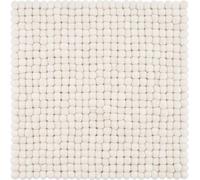Coussin d'assise en feutre Mono carré blanc