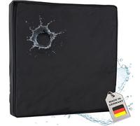 Coussin d'assise en Mousse Gel Anti-escarres 40 x 40 x 5 cm Mousse à mémoire de Forme Fauteuil Roulant Voiture Camion Fauteuil de Bureau (RG 60 Souple) avec Housse pour extérieur Incontinence Noir