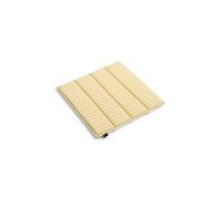 Coussin D'assise HAY Terrazza 40x40 à Rayures Jaunes Audacieuses