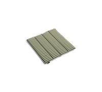 Coussin D'assise HAY Terrazza 40x40 Olive à Rayures Audacieuses