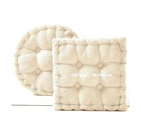 Coussin D'assise Lombaire Ergonomique Pour Banc de Jardin Tapis Sol Matelas Exterieur Epais Voiture Carrée Chaise Capitonné Banquette Et Longue Palette Interieur Rond Rectangulaire(Beige,60x90 cm)