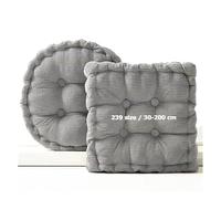 Coussin D'assise Lombaire Ergonomique Pour Banc de Jardin Tapis Sol Matelas Exterieur Epais Voiture Carrée Chaise Capitonné Banquette Et Longue Palette Interieur Rond Rectangulaire(Gray,30x45 cm)