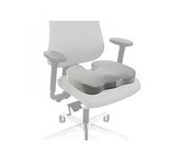 HJH Office - Coussin d'assise MEDISIT VIII antidérapant et respirant mousse/gel velours gris