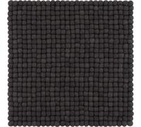 Coussin d'assise Mono en feutre carré noir