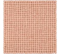 Coussin d'assise Mono en feutre, carré rose clair