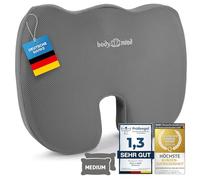 Coussin d'assise orthopédique Soutien ergonome pour chaise de bureau et pour voiture ; réduit la douleur, favorise la circulation sanguine, soulage le coccyx et la colonne vertébrale. (H2 - Moyen)