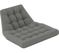 Coussin d'assise Outsunny, 120x100 cm Coussin de chaise avec dossier, 8cm d'épaisseur Coussin de rembourrage, imperméable Coussin d'assise pour chaises à bascule et paniers suspendus