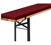 Coussin d'assise pour baie vitrée - 180 x 28 x 3 cm - Convient pour l'intérieur et l'extérieur - Dessous antidérapant - Housse amovible et sangles antidérapantes - Pour meubles de jardin, balançoires