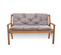 Coussin d'assise pour balancelle hollywoodienne - Banc avec dossier - Coussin de balançoire de jardin - Coussin d'extérieur (180 x 60 x 50, gris)