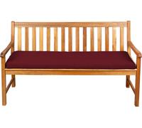 Coussin d'assise pour banc, balançoire de jardin, siège, lisse. FK5 (100x40x5, Bordeaux)