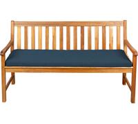 Coussin d'assise pour banc, balançoire de jardin, siège, lisse. FK5 (110x50x5, bleu marine)