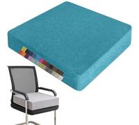 Coussin d'assise pour Fauteuil Roulant 60 x 60 x 15 cm en Mousse à mémoire de Forme épaisse, antidérapant, avec Fermeture éclair et Housse Lavable. Convient pour terrasse, Salle à Manger, ca