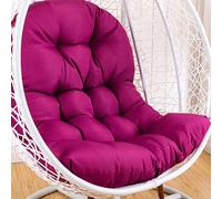 Coussin d'assise pour fauteuil suspendu, Coussins de siège et dossier for hamac d'intérieur d'extérieur(Purple)