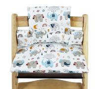 Coussin d'assise pour Stokke Tripp Trapp : coussin amovible, double rembourrage, imperméable, coton bio doux, accessoire de chaise haute
