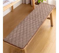 Coussin d'assise rectangulaire super doux avec dessous antidérapant pour meubles d'intérieur - Coussin épais rembourré avec sangles - Pour jardin, intérieur, cuisine et salle à manger