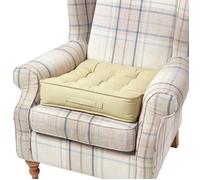 HOMESCAPES Coussin d'assise rehausseur en Coton carré 50 x 50 cm - Vert