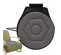 Coussin d'assise rotatif - Pivotant à 360 ° - Support de siège léger - Coussin rond portable pour personnes âgées et soutien de la mobilité - Disque souple EVA pour bureau de véhicule et utilisation à