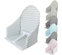 Coussin d'assise universel Miam avec harnais pour chaise haute bébé - Gris clair zig zag Gris