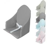 Coussin d'assise universel Miam avec harnais pour chaise haute bébé - Gris foncé uni Gris Foncé G