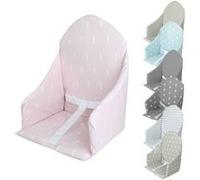 Coussin d'assise universel Miam avec harnais pour chaise haute bébé - Rose trait Rose G