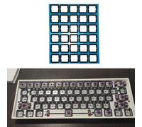 Coussin d'axe de clavier mécanique, interrupteur unique, matériau en mousse EVA, panneau de positionnement, 120 pièces/ensemble 101A