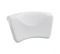Coussin de baignoire avec ventouses sécurisées pour un confort optimal du cou et du dos (blanc)